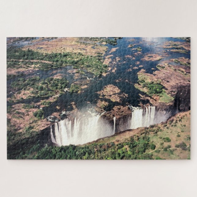 victoria falls aerial jigsaw puzzle (Horizontal)