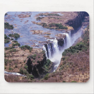 Victoria Falls aerial view - Zimbabwe, Africa Mouse Pad