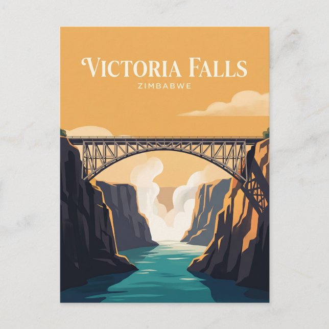 Victoria Falls Bridge Zimbabwe Postcard (Front)