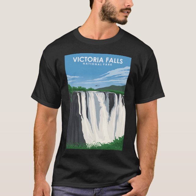 Victoria Falls National Park Zambia Africa Travel  T-Shirt (Front)