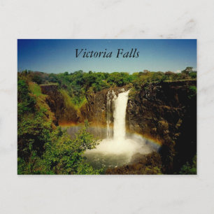 victoria falls rainbow postcard