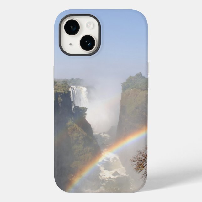 Victoria Falls Rainbow Waterfall Photo Case-Mate iPhone Case (Back)