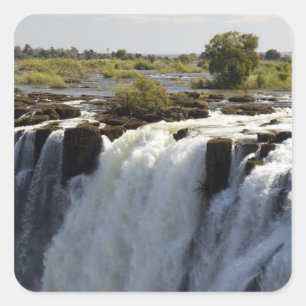 Victoria Falls, Zambesi River, Zambia. 2 Square Sticker