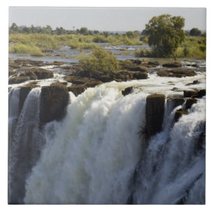 Victoria Falls, Zambesi River, Zambia. 2 Tile