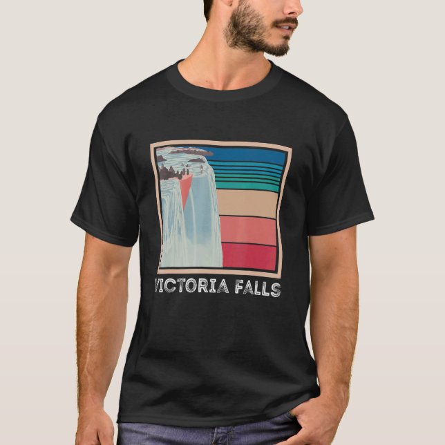 Victoria Falls Zambia Waterfall Souvenir Africa Zi T-Shirt (Front)