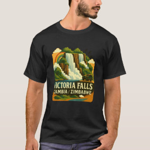 Victoria Falls Zambia Zimbabwe Travelling Nature E T-Shirt