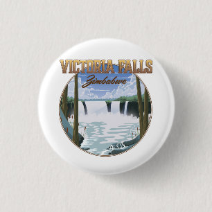 Victoria falls Zimbabwe 3 Cm Round Badge