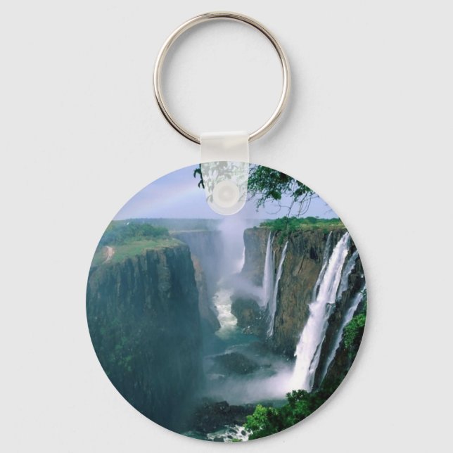victoria falls, zimbabwe key ring (Front)