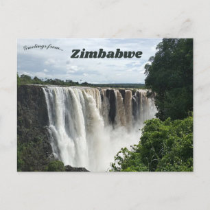 Victoria Falls Zimbabwe Postcard