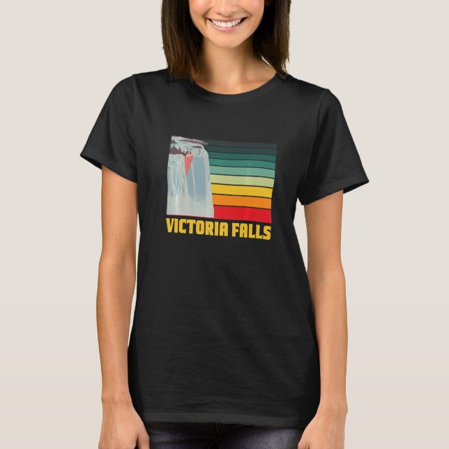 Victoria Falls Zimbabwe Waterfall Souvenir Africa  T-Shirt (Front)