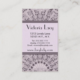 Victoria Lacy Elegant Pink - Business Card