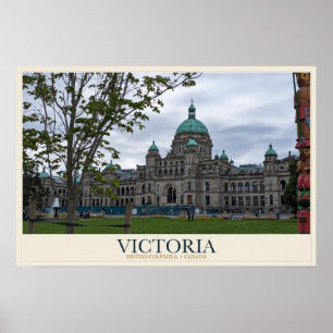 Victoria Parliament and Harbour Poster