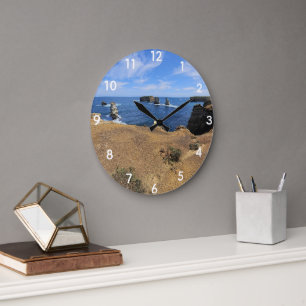 Victoria’s Bay of Islands Coastal Panorama Large Clock