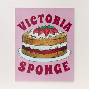 Victoria Sandwich Sponge Cake UK British Pastry Jigsaw Puzzle