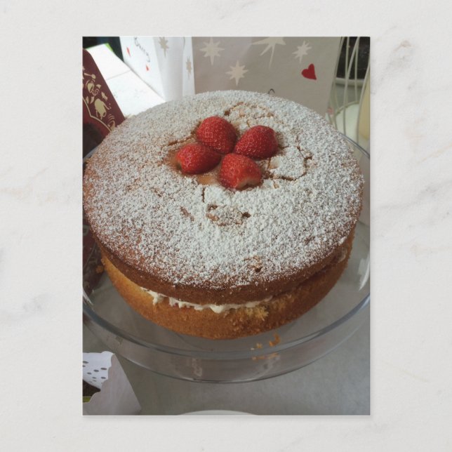 Victoria Sponge Cake Postcard (Front)
