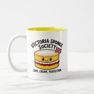 Victoria Sponge Society Funny Cake Two-Tone Coffee Mug