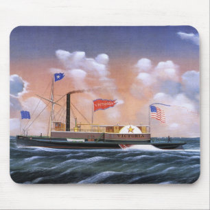 Victoria steam tug 1859 mouse pad