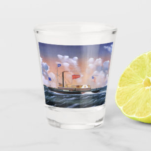Victoria steam tug 1859 shot glass