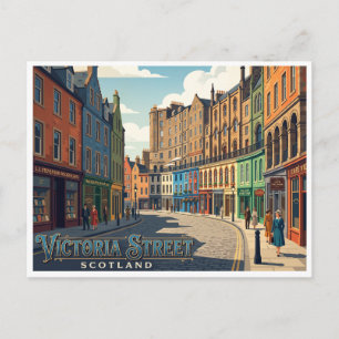 Victoria Street Edinburgh Scotland Postcard
