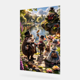 Victoria Woodland animals tea party secret garden Acrylic Sign