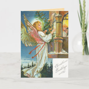 Victorian Angel Christmas Card