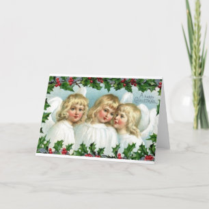 Victorian Angel Christmas Greeting Card
