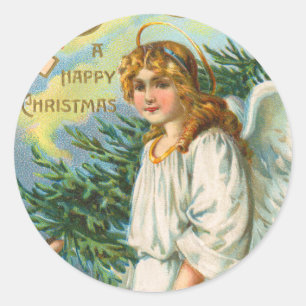 Victorian Angel Christmas sticker