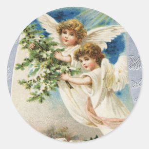Victorian Angel Christmas sticker