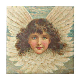Victorian angel print ceramic tile
