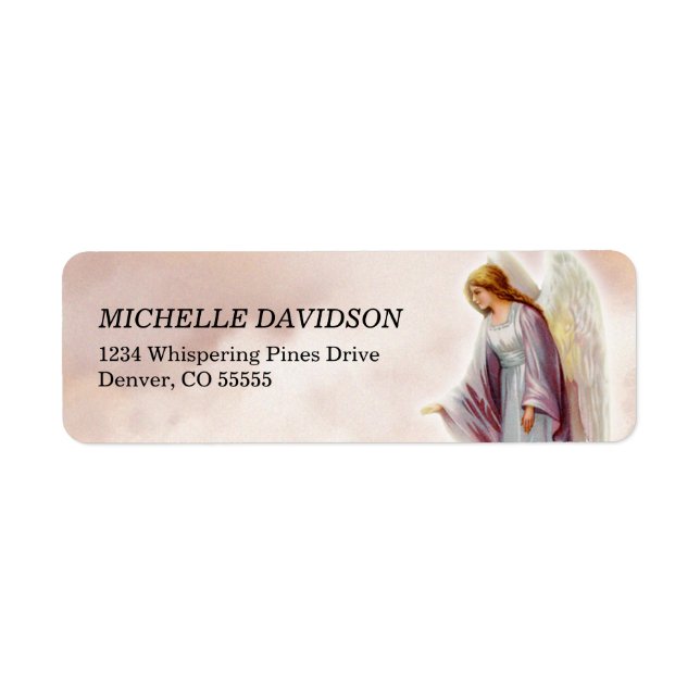 Victorian Angel  Return Address Labels (Front)
