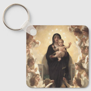 Victorian Angels, Regina Angelorum by Bouguereau Key Ring