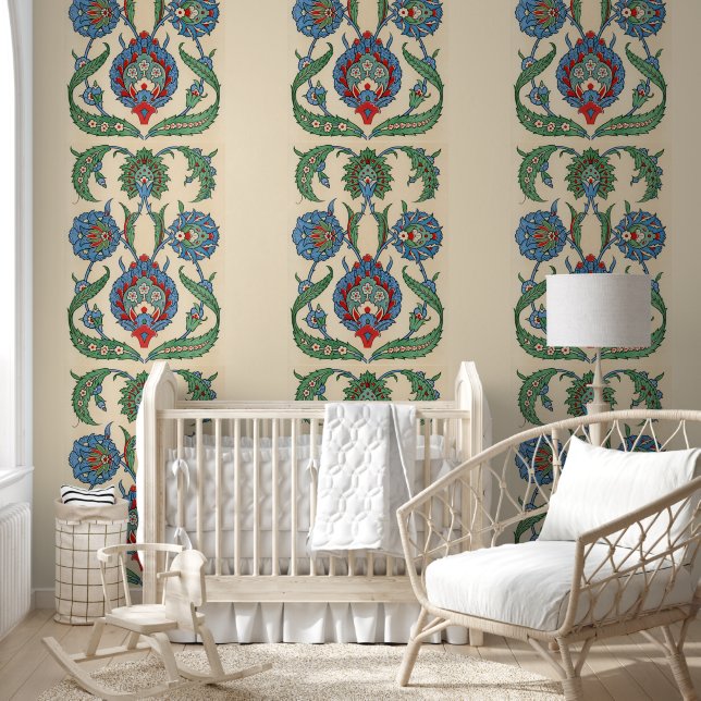 Victorian Arab Decor Blue Green Red Wallpaper (Kids)