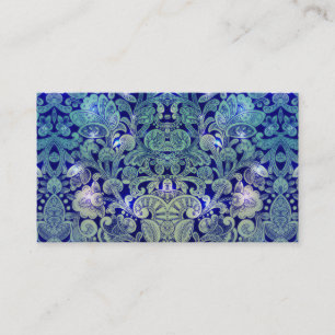 Victorian Arabesque, ALAMEDA - Navy & Sea Green Business Card