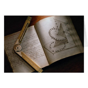 Victorian architect's calculus manual and ruler