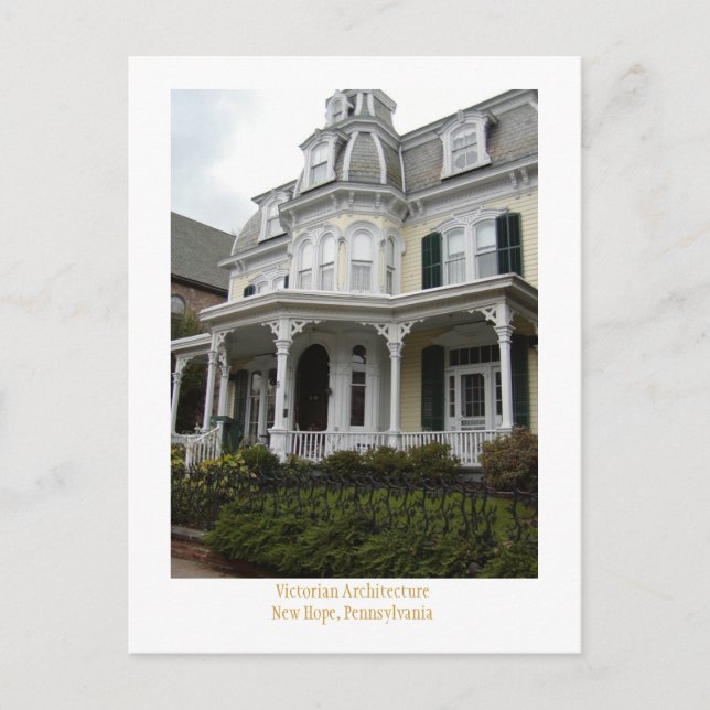 Victorian Architecture Postcard (Front)