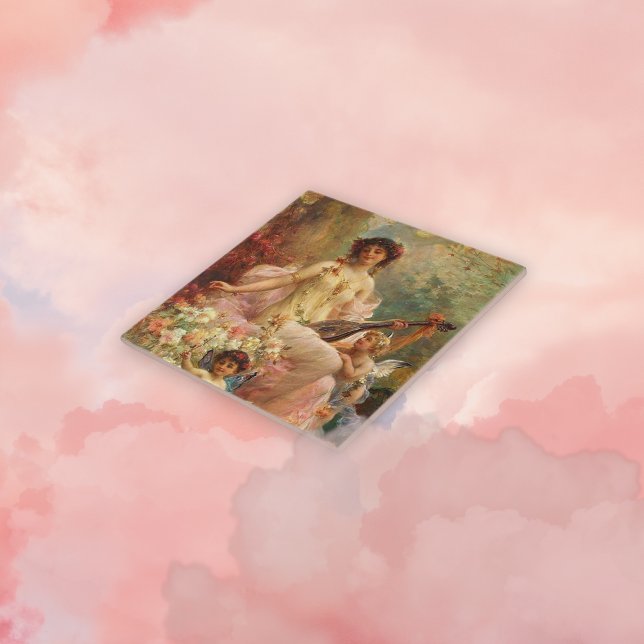 Victorian art Ceramic Tile (Creator Uploaded)