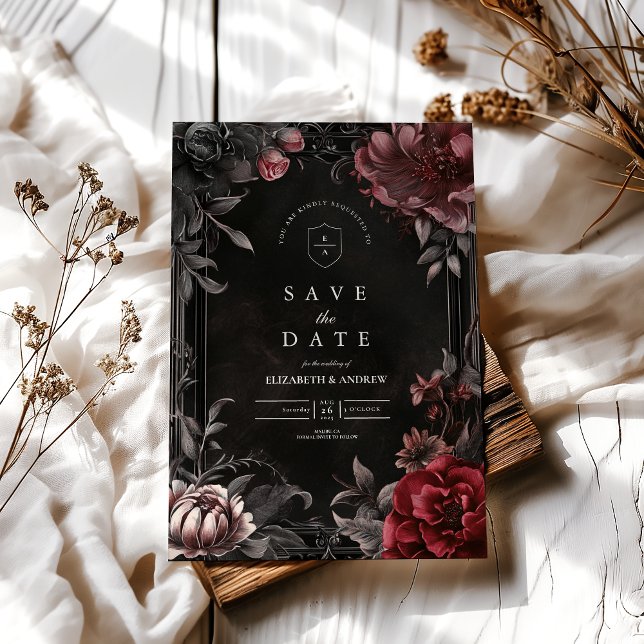 Victorian Art Nouveau Floral Wedding  Save The Date (Creator Uploaded)