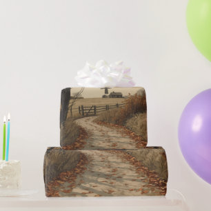 Victorian Autumn Glow Wrapping Paper
