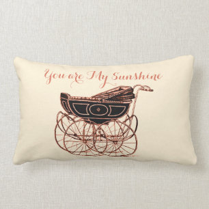 Victorian Baby Buggy Nursery Lumbar Cushion