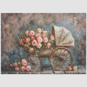 Victorian Baby Carriage Tissue Paper