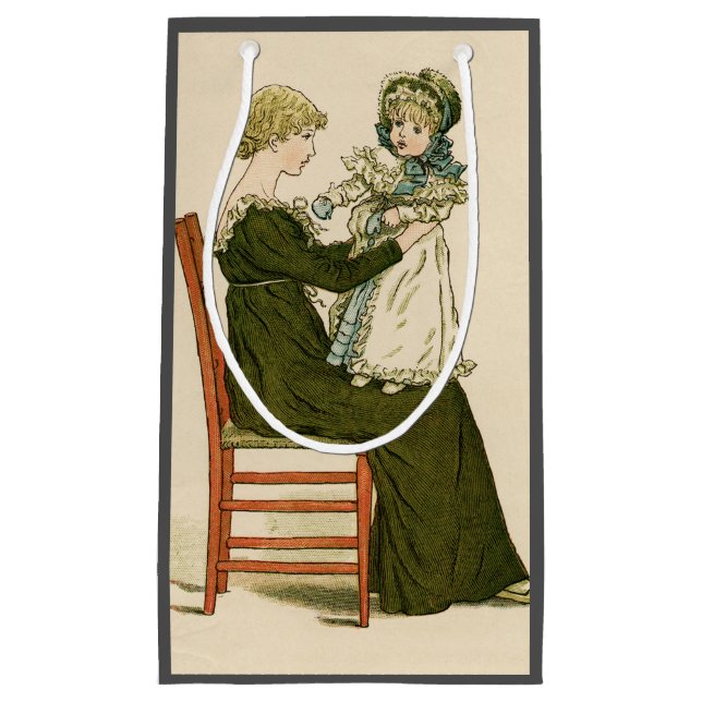 Victorian Baby Greenaway Mother Small Gift Bag (Front)