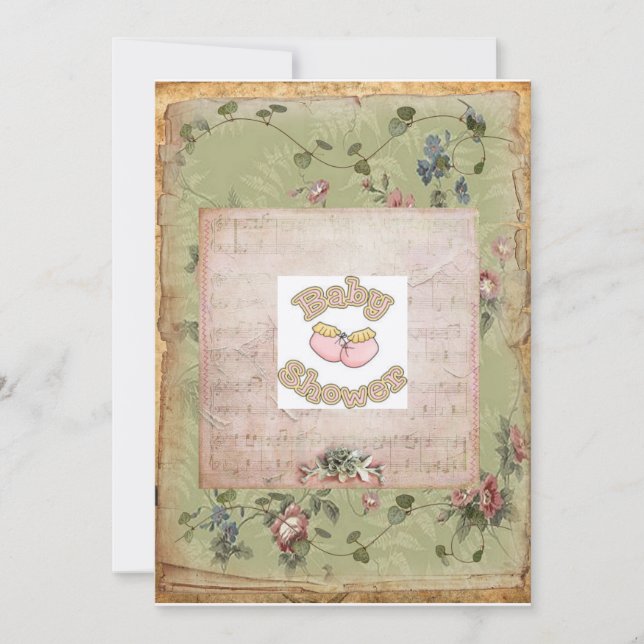 Victorian Baby Shower Invitation (Front)