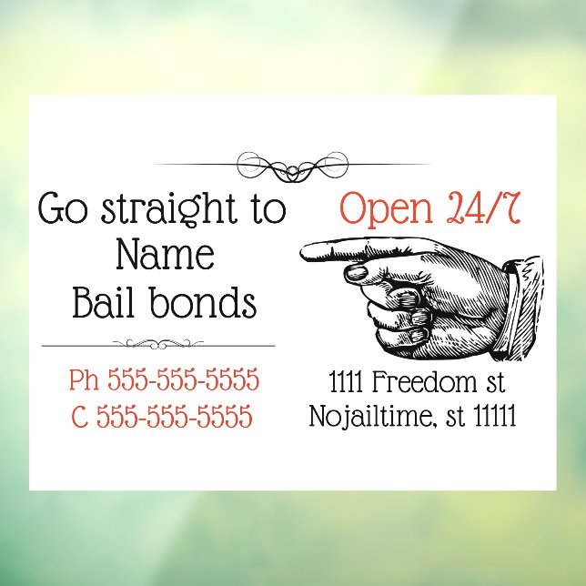 Victorian Bail bonds business get out of jail card (Sheet 3)