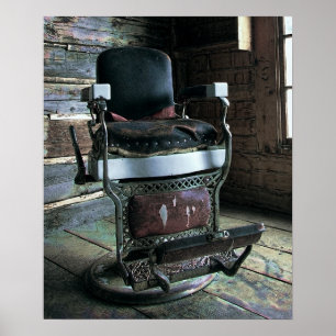 VICTORIAN BARBER CHAIR POSTER
