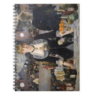 Victorian Barmaid Girl at Folies Bergere, France Notebook