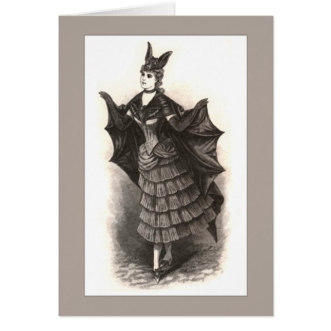 Victorian Bat - Card #1 (Customise) (Front)