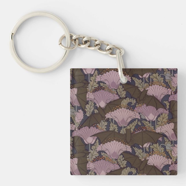 Victorian Bat Keychain (Front)