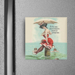Victorian Bathing Beauty Magnet