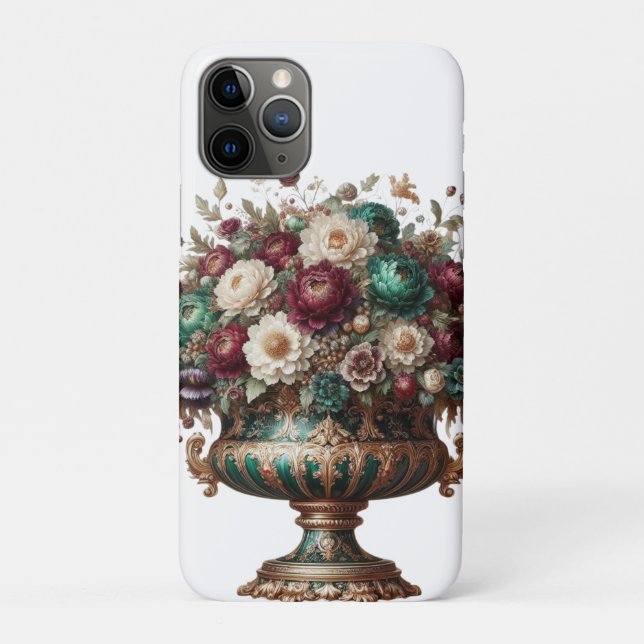 Victorian Bavaria Floral Vase Case-Mate iPhone Case (Back)