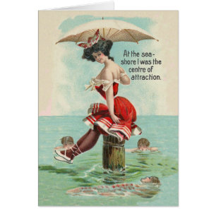 Victorian Beach Beauty Card